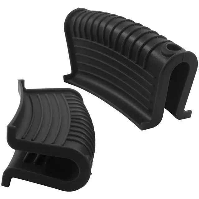 Alt view image 5 of 5 - Silicone Pot Handle Holders, 2 PCS, Black