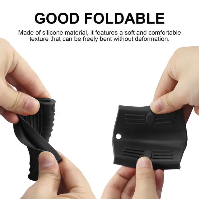 Alt view image 2 of 5 - Silicone Pot Handle Holders, 2 PCS, Black
