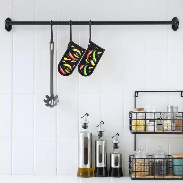 Alt view image 2 of 7 - Cast Iron Skillet Handle Covers,Pot Handle Covers Heat Resistant,Pot Holders for Kitchen Heat Resistant,Machine Washable Handle Mitts 2 PCS