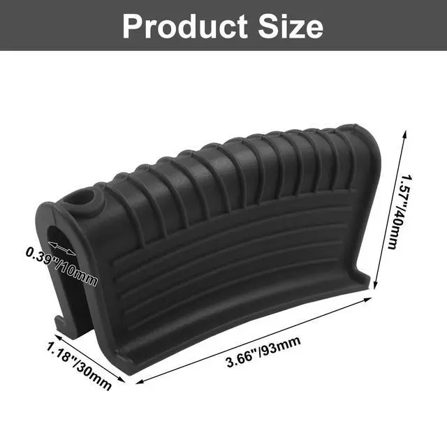 Alt view image 3 of 5 - Silicone Pot Handle Holders, 2 PCS, Black