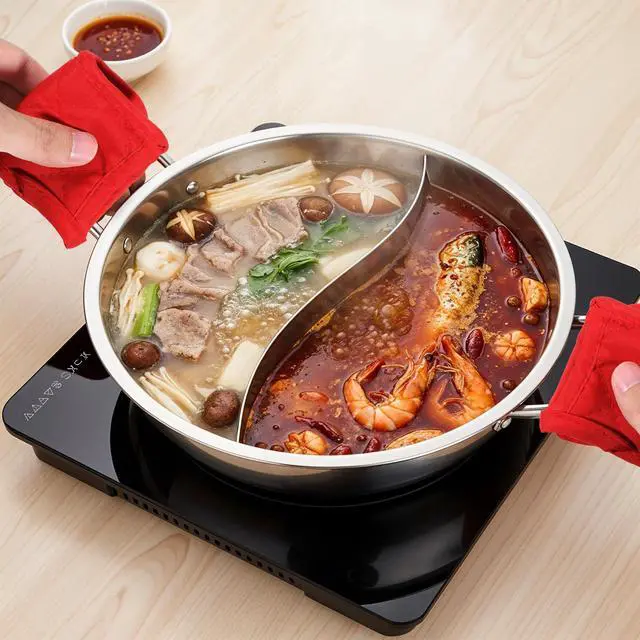 Alt view image 6 of 7 - 4PCS Cast Iron Skillet Handle Covers, Hot Handle Covers Non Slip Pot Holders Machine Washable Handles Mitts for Frying Pan Kitchen Baking Cooking