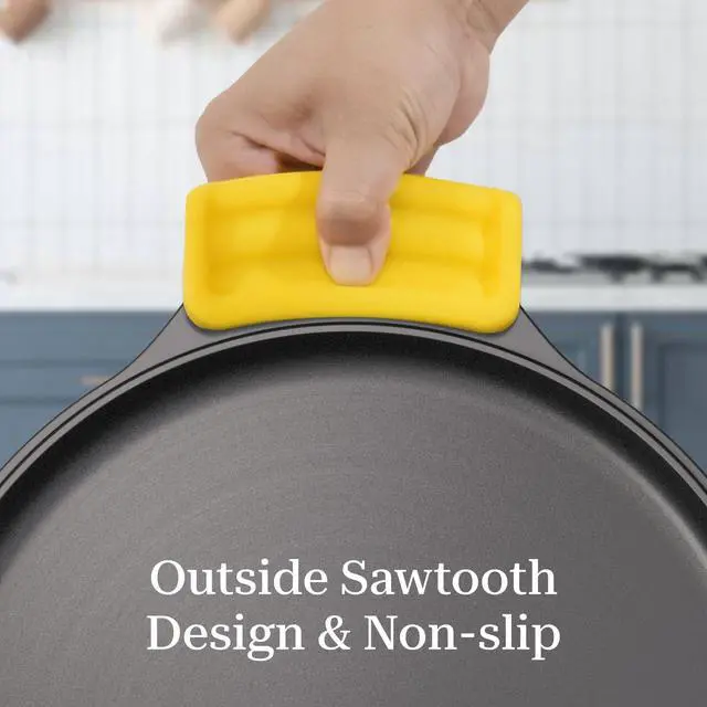 Alt view image 2 of 7 - Extra Thick Double Silicone Handle Cover for Cast Iron Griddle
