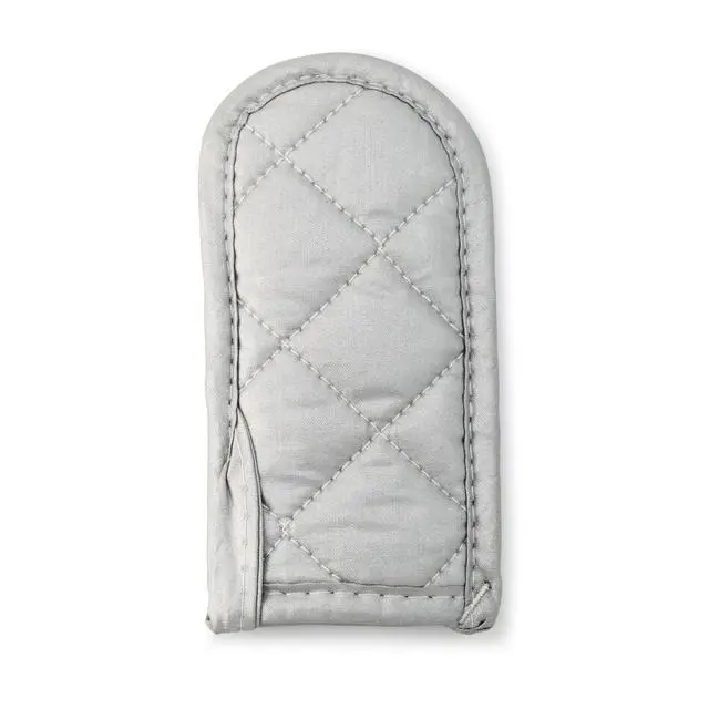 Alt view image 4 of 7 - Silicone Coated Fabric Pan Handle Sleeve Holder, Silver, Set of 6
