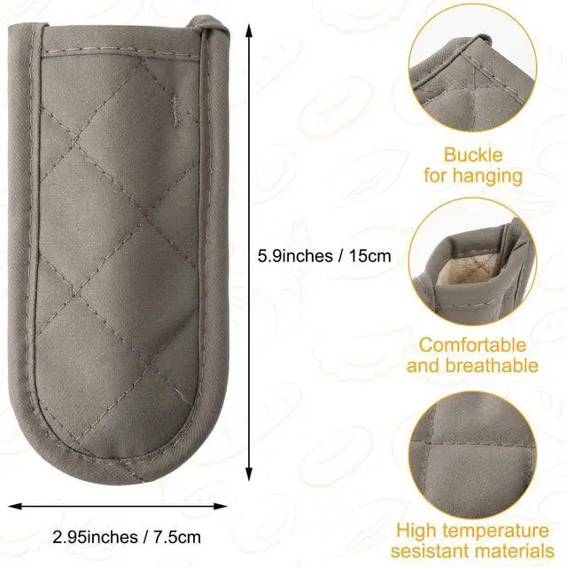 Alt view image 2 of 7 - 4PCS Cast Iron Skillet Handle Covers, Pot Holders for Kitchen