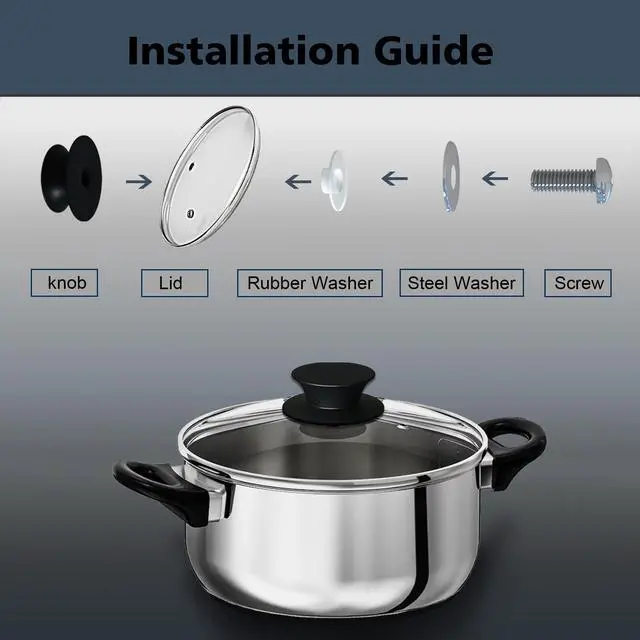 Alt view image 3 of 7 - 4Pcs Pot Lid Top Replacement Knob Silicone Universal Pan Lid Holding Handles,Universal Pot Lid Strap Replacement Parts for Crockpot, Kitchen Cookware Covers ,Heat Resistant