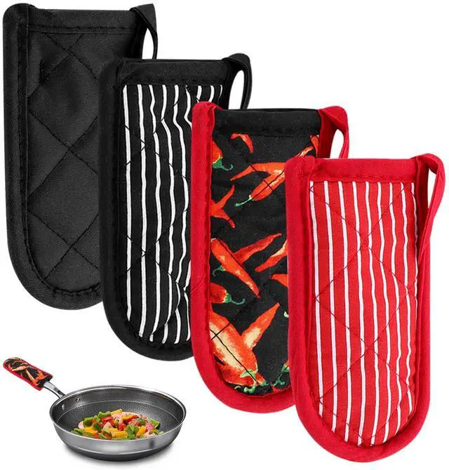 Main image of 4Pcs Pan Handle Sleeve Silicone Hot Handler Holder,Cast Iron Skillet Handle Covers Heat Resistan t Pot Handle Sleeve for Cast Iron Pans,Metal Pots, Griddles Cooking Supplies