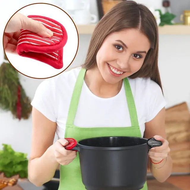 Alt view image 6 of 7 - 4Pcs Pan Handle Sleeve Silicone Hot Handler Holder,Cast Iron Skillet Handle Covers Heat Resistan t Pot Handle Sleeve for Cast Iron Pans,Metal Pots, Griddles Cooking Supplies