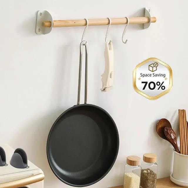 Alt view image 5 of 7 - Removable Pot Handle with Silicone Mitts, Detachable Pan Handles, Universal Pan Replacement Handles for Pots and Pans