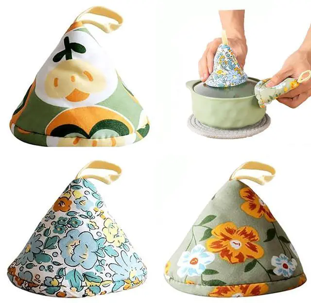 Main image of 3 PCS Hot Pot Lid Handle Oven Mitt Cast Iron Handle Cover Heat Resistant Casserole Pot Lid Knob Cover Hand Protector Knob Grabber Holder for Kitchen Baking Cookware