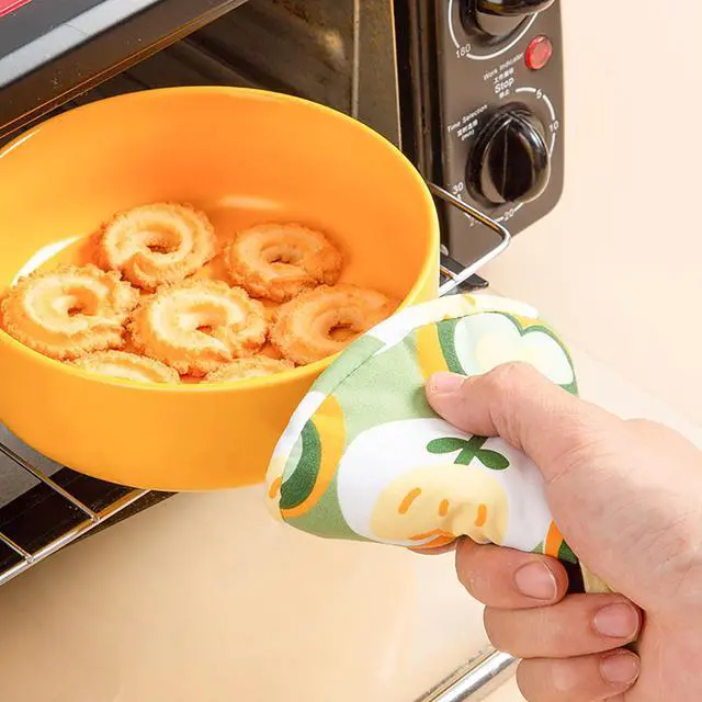 Alt view image 3 of 6 - 3 PCS Hot Pot Lid Handle Oven Mitt Cast Iron Handle Cover Heat Resistant Casserole Pot Lid Knob Cover Hand Protector Knob Grabber Holder for Kitchen Baking Cookware