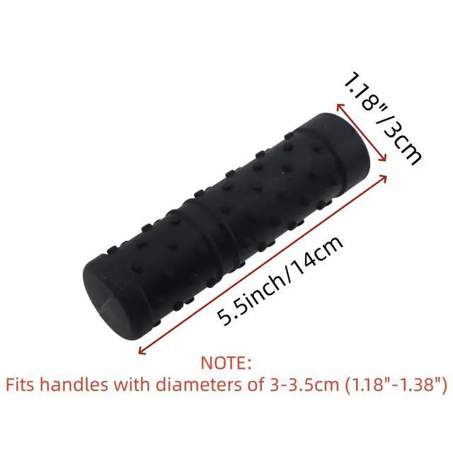 Alt view image 2 of 5 - Silicone Pan Handle Cover, Heat Resistant Non-Slip, Black-2Pcs