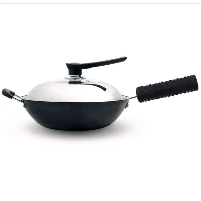 Alt view image 4 of 5 - Silicone Pan Handle Cover, Heat Resistant Non-Slip, Black-2Pcs
