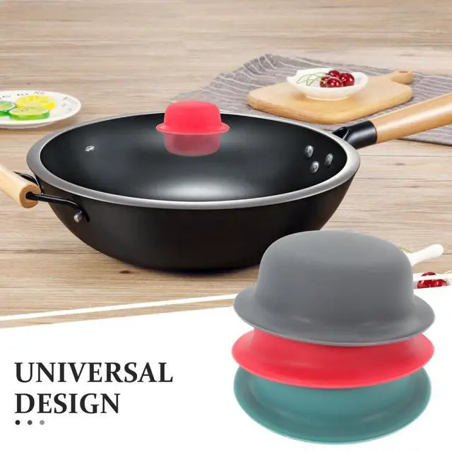 Alt view image 2 of 7 - 3pcs Silicone Pot Lid Knob Covers Universal Pot Pan Lids Replacement Knobs Covers Frying Pan Holding Handles for Kitchen Cookware