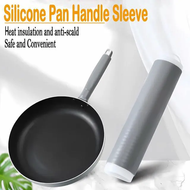 Alt view image 5 of 7 - 3PCS Pot Handle Heat Insulation Silicon Cover,Silicone Hot Handle Holder,Silicone Pan Handle Sleeve for Pots and Pans,Self-retracting Silicone Handle Cover for Pans, Spatulas and Spoons