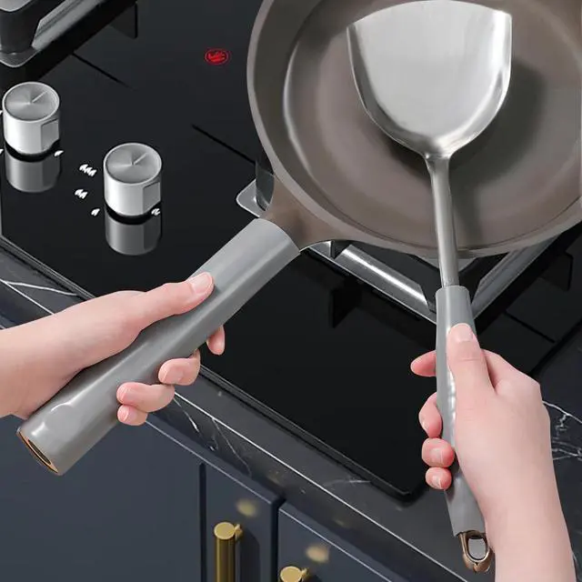 Alt view image 6 of 7 - Pieces Silicone Pot Handle Cover for Heat Resistant, Non-Slip Cast Iron Handle Cover for Pots and Pans, 3 Sizes Skillets Potholder Holder Sleeve for Spatulas Spoons (3)