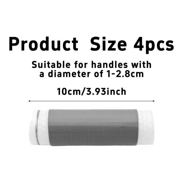 Alt view image 2 of 6 - 4Pcs Silicone Pan Handle Sleeve, Heat-Resistant and Non-Slip Pot Handle Cover for Cast Iron Skillet, Frying Pan, and Kitchen Utensils(S)