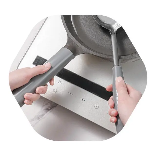 Alt view image 6 of 6 - 4Pcs Silicone Pan Handle Sleeve, Heat-Resistant and Non-Slip Pot Handle Cover for Cast Iron Skillet, Frying Pan, and Kitchen Utensils(S)