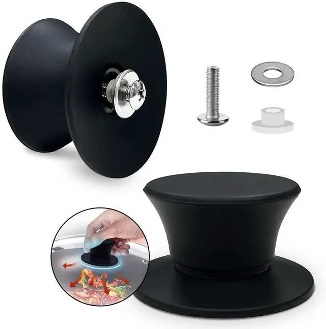 Main image of Universal Pot Lid Replacement Knobs, Silicone Pan Lid Holding Handles, Heat Resistant, Non-Slip Handle for Kitchen Cookware Lids and Covers (2 Packs)