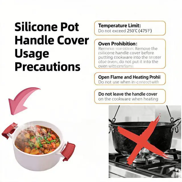 Alt view image 7 of 7 - Pcs Silicone Assist Hot Pan Handle Holder, Hot Skillet Handle Covers, Pot Holder Sleeve, Non-Slip Heat Resistant Pan Grip Cover for Cast Iron Woks Frying Pans Griddles Casserole - Red
