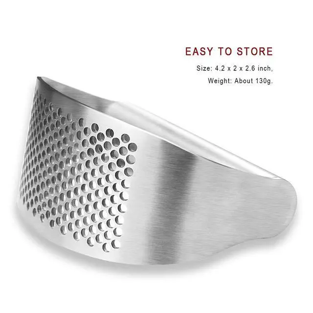 Alt view image 5 of 7 - Garlic Press Rocker, Bottle Opener, Stainless Steel Garlic Crusher Chopper Squeezer Slicer Mincer