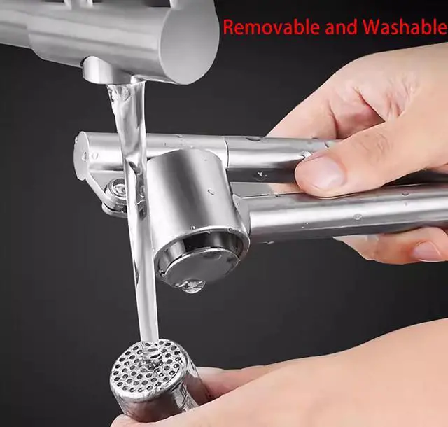 Alt view image 3 of 7 - Manual Garlic Press, 165 Grams 304 Stainless Steel Garlic Paste Tools for Crushing Vegetables and Spice (1)