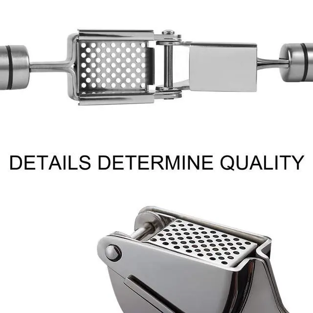 Alt view image 2 of 7 - Premium Garlic Press Set - Large Capacity Stainless Steel Mincer, Crusher & Peeler, Ergonomic Design, Rust Roof, Easy Clean & Dishwasher Safe