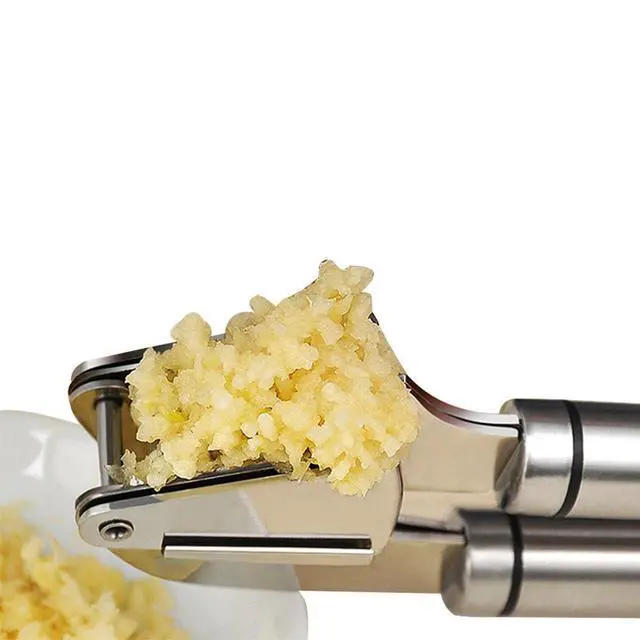 Alt view image 3 of 7 - Premium Garlic Press Set - Large Capacity Stainless Steel Mincer, Crusher & Peeler, Ergonomic Design, Rust Roof, Easy Clean & Dishwasher Safe