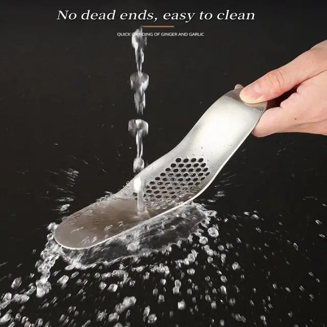 Alt view image 3 of 3 - Garlic Rocker Crusher Mincer Press Dishwasher Safe, Stainless Steel