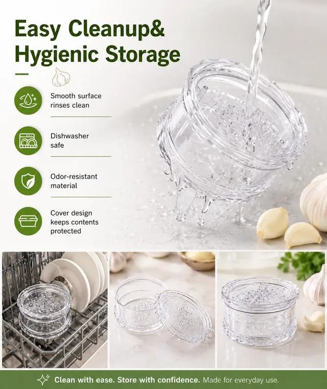 Alt view image 6 of 7 - 2PCS Clear Manual Garlic and Ginger Twister Mincer Tool