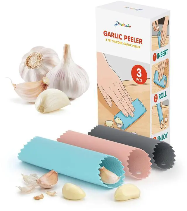 Main image of Pack Silicone Garlic Peeler Tube - Roller Garlic Stripper