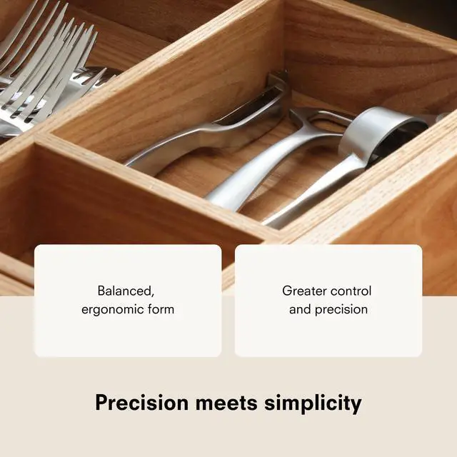 Alt view image 2 of 6 - Kitchen Tool Set | 6 Piece Kitchen Utensil Set | Includes Y-Peeler, Peeler, Bottle Opener, Wine Opener, Pizza Cutter, and Garlic Press | Plastic-Free, Dishwasher Safe Gadget Essentials