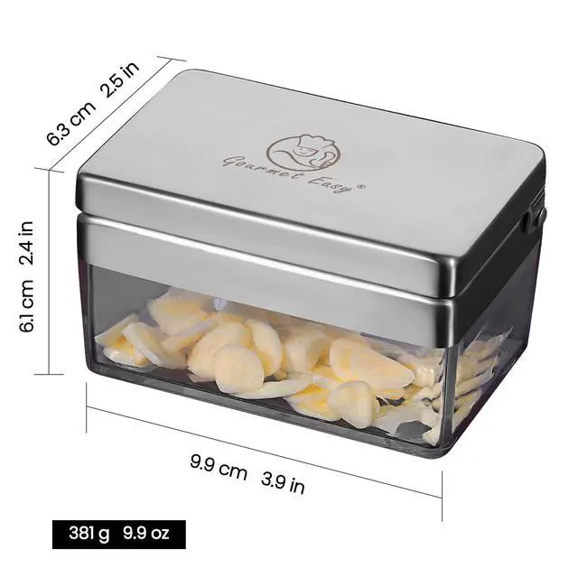 Alt view image 7 of 7 - Garlic Press Chopper, 2-in-1 Slicer & Dicer, Fridge Friendly