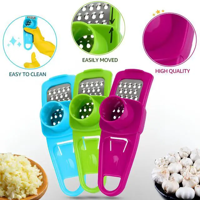 Alt view image 7 of 7 - Garlic Grinder-Hand Garlic Grinder-Small Hand Grinder for Garlic-Garlic Slicer-Garlic Mincer-2025 New Hand Press Garlic Chopper-Garlic Press Hand Specialty Tools (Green)