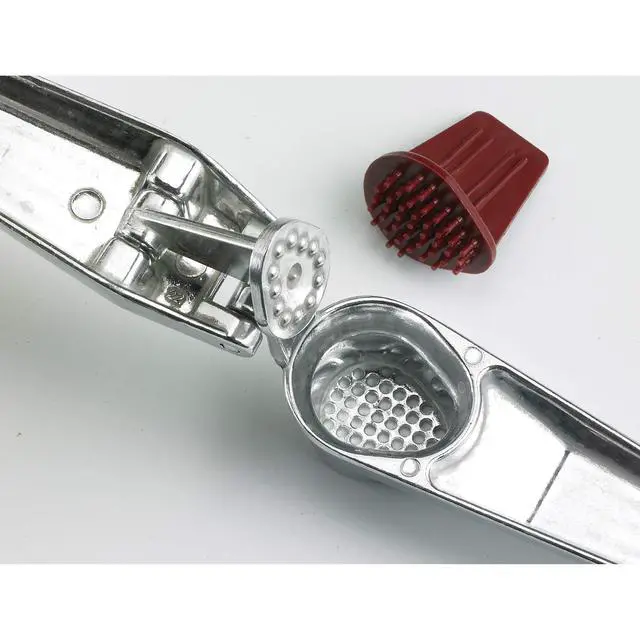Alt view image 2 of 7 - No-Peel, Self Cleaning Garlic Press, 6.25 x 1-Inches, the Italian Market Original since 1906