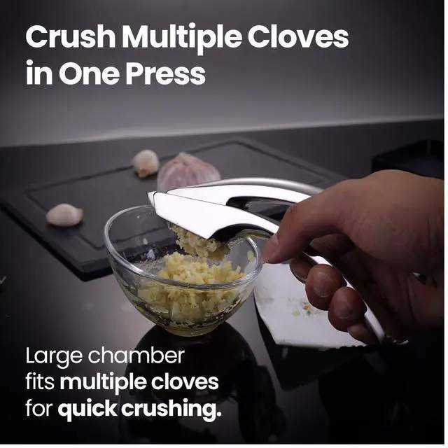 Alt view image 3 of 7 - Lifetime Replace Garlic Press, No Need to Peel, Coarse Mince