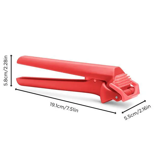 Alt view image 2 of 7 - Garject Lite 2-In-1 Garlic Peeler, Garlic Press & Mincer with Garlic Peel Ejector, Nylon - Red