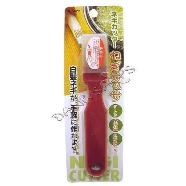 Alt view image 4 of 6 - Green Onion Shredder, Japanese Negi Cutter Vegetable Slicer with Stainless Steel Multi-Blade, Herb & Scallion Cutter Tool for Garnish, Ramen, Salad & Kitchen Prep