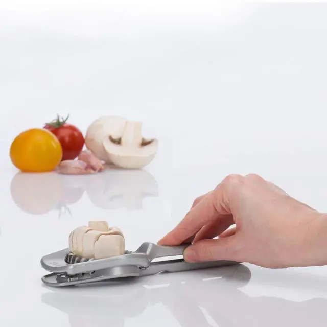 Alt view image 7 of 7 - Mushroom & Egg Slicer Heavy-Duty Aluminum Cutter with 7 Stainless Steel Blades for Even Slices, Multi-Purpose Food Slicer for Mushrooms, Eggs, Strawberries & Kiwi, Kitchen Essentials