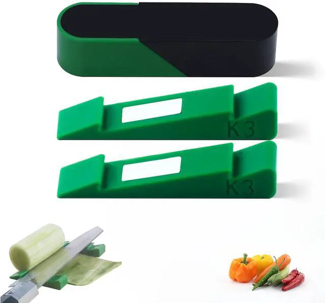 Main image of Ultrathin Sectioning Aid, Vegetable Sheet Cutter Slicer, Creative Kitchen Cutting Aid Gadgets Tool, Food Slicer Assistant Tool for Slicing Cucumber Carrot (3mm Green)