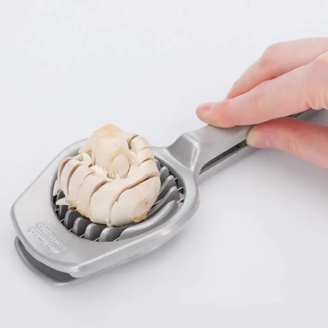 Alt view image 6 of 7 - Mushroom & Egg Slicer Heavy-Duty Aluminum Cutter with 7 Stainless Steel Blades for Even Slices, Multi-Purpose Food Slicer for Mushrooms, Eggs, Strawberries & Kiwi, Kitchen Essentials
