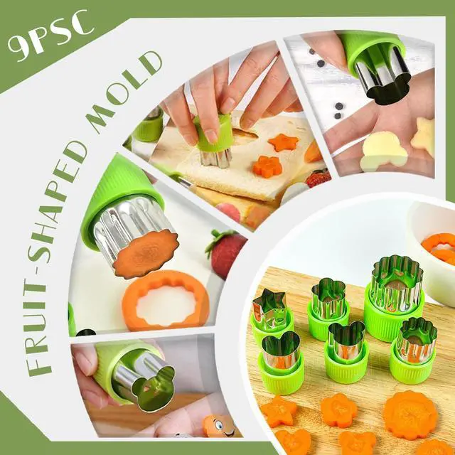 Alt view image 5 of 6 - 14Pcs Stainless Steel Fruits Vegetable Carving Tools Set