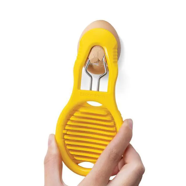 Alt view image 4 of 4 - Eggler 2-in-1 Hard Boiled Egg Peeler & Slicer