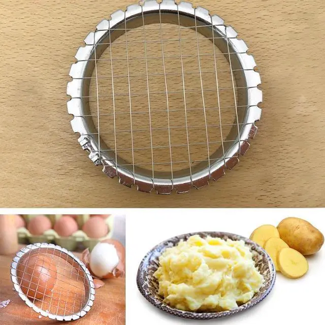 Alt view image 3 of 7 - Egg Chopper Stainless Steel Egg Slicer Fruit Cube Cutter Salads Cutters Tomato Cutter Potato Cutter as pictures