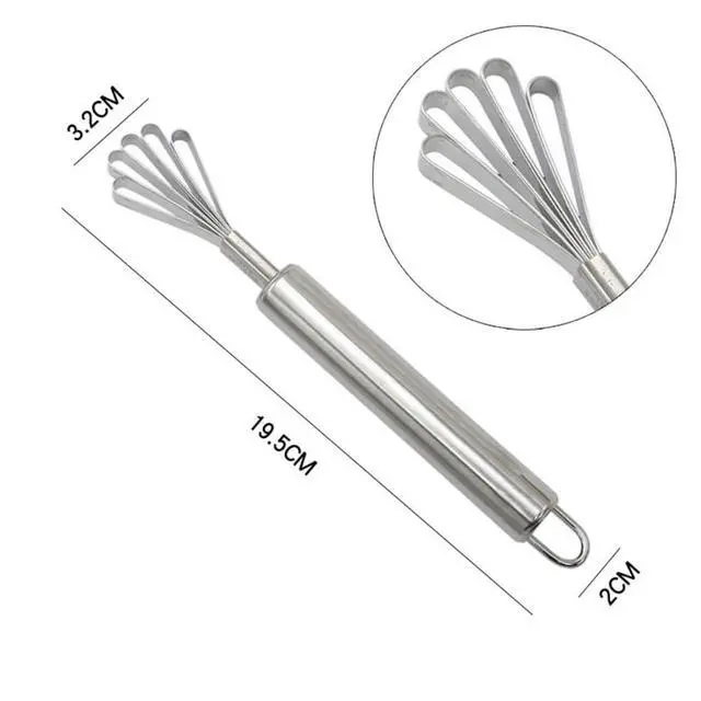 Alt view image 3 of 7 - 2 Pieces Stainless Steel Coconut Scraper Durable Coconut Meat Removal Multi-Purpose coconut shell Opener Melon Scraper Meat Removal for Safe Fruit Seed peel tool Meat Graters Peelers And Slicers