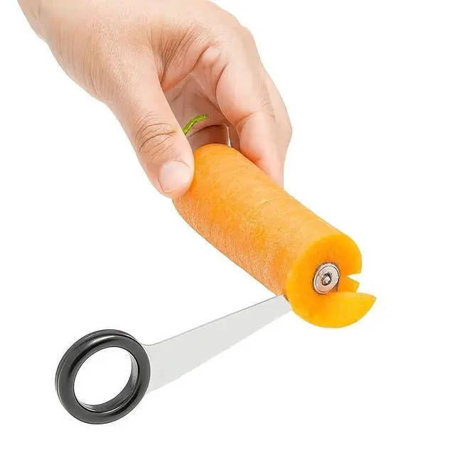 Alt view image 5 of 5 - Piranha Spiral Cutter, Stainless Steel Spiral Cutter for Veggies, Kitchen Spiralizer Tool for Cucumber, Potato, Carrot and More