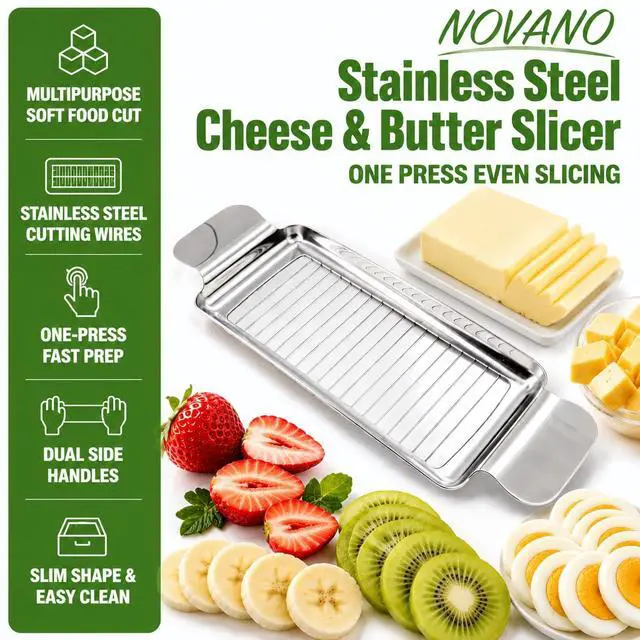 Alt view image 3 of 7 - Stainless Steel Cheese & Butter Slicer