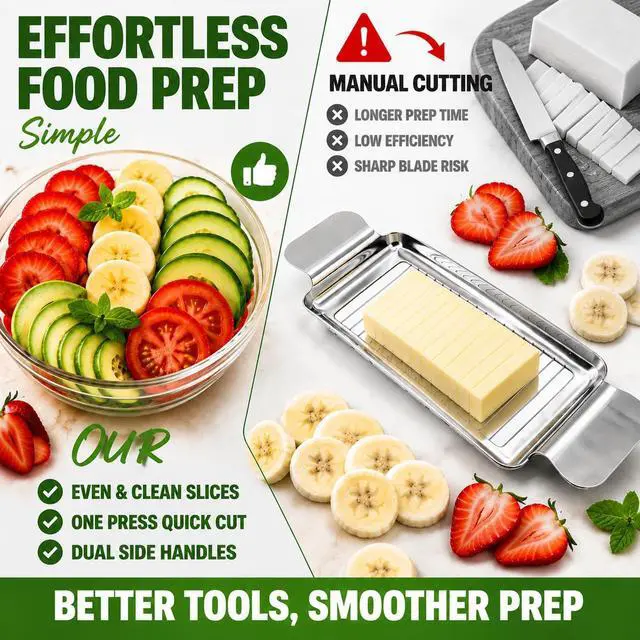 Alt view image 4 of 7 - Stainless Steel Cheese & Butter Slicer