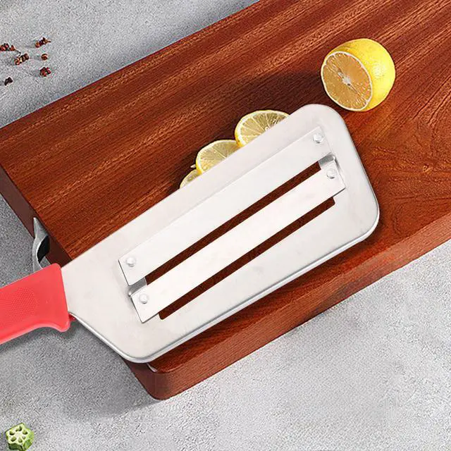 Alt view image 6 of 6 - Cabbage Chopper Shredder, 2 Pack Cabbage Cutter Knife Kitchen Slicer Sauerkraut Cutter Coleslaw Grater, Sharp Stainless Steel Blades, Black & Red Handle