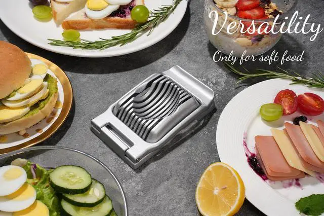 Alt view image 4 of 7 - Stainless Steel Wire Egg Slicer for Hard Boiled Eggs & Strawberry Soft Food
