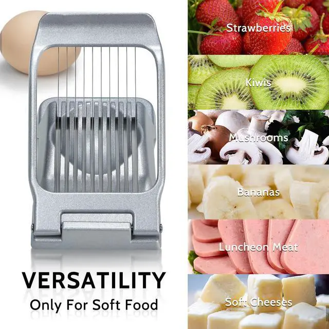Alt view image 7 of 7 - Stainless Steel Wire Egg Slicer for Hard Boiled Eggs & Strawberry Soft Food